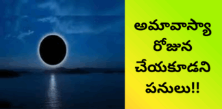 అమావాస్యా రోజున చేయకూడని పనులు |
