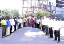 జూబ్లీహిల్స్ కాంగ్రెస్ గెలుపుతో సంబరాలు చేసుకున్న కాంగ్రెస్ నేతలు.|