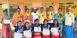 కర్నూలు అంతర పాఠశాల వాలీబాల్ పోటీల్లో విద్యార్థుల మెరిసిన ప్రతిభ |