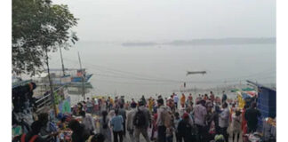 Foggy Krishna River at Indrakeeladri – A Serene Sight |