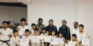 కరాటే ఛాంపియన్షిప్ విజేతలకు అభినందనలు : ఎమ్మెల్యే శ్రీ గణేష్.|