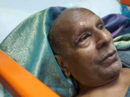 రోడ్డు ప్రమాదంలో తీవ్రంగా గాయపడిన వృద్ధుడు |