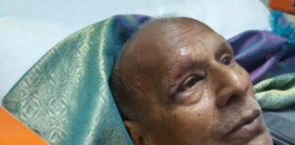 రోడ్డు ప్రమాదంలో తీవ్రంగా గాయపడిన వృద్ధుడు |