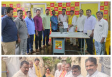 మంత్రి నారా లోకేష్ ఆదేశాలతో ఎల్ వో సి చెక్కులను అందజేసిన వెంకట్రావు