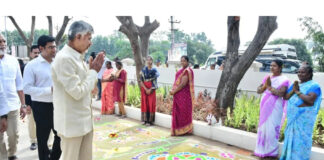 నారావారిపల్లె సంక్రాంతి వేడుకల్లో మనవళ్ల ఆటలు |