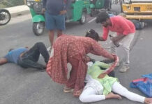 మదనపల్లె: లారీని ఢీకొన్న బైక్.. దంపతులకు తీవ్ర గాయాలు.