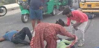 మదనపల్లె: లారీని ఢీకొన్న బైక్.. దంపతులకు తీవ్ర గాయాలు.