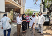 కొత్త బస్తీలో మాజీ కార్పొరేటర్ శాంతి శ్రీనివాస్ రెడ్డి పర్యటన.|