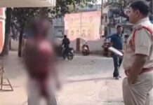 ప్రభుత్వ ఆసుపత్రి దగ్గర ఒక వ్యక్తి వీరంగం.