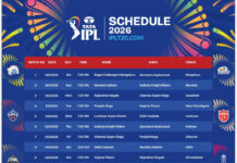 ఐపీఎల్ తొలి షెడ్యూల్ విడుదల… మార్చి 28న హైదరాబాద్ మ్యాచ్.|