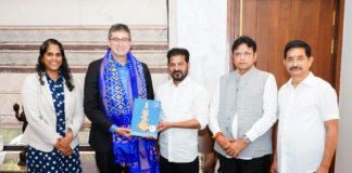 C M revanth redsy meets America delavr city governor