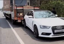 శామీర్ పేట ORR పై రోడ్డు ప్రమాదం..ఇద్దరు మృతి