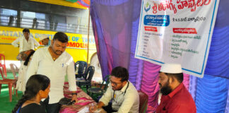 సేవలో భాగంగా ఉచిత వైద్య శిబిరం.. దోర్నాల గ్రామస్తులకు ఊరట.